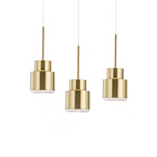 Brass Nordic Grenade Drop Lamp With Metal Shade - Stylish Suspension Lighting Fixture