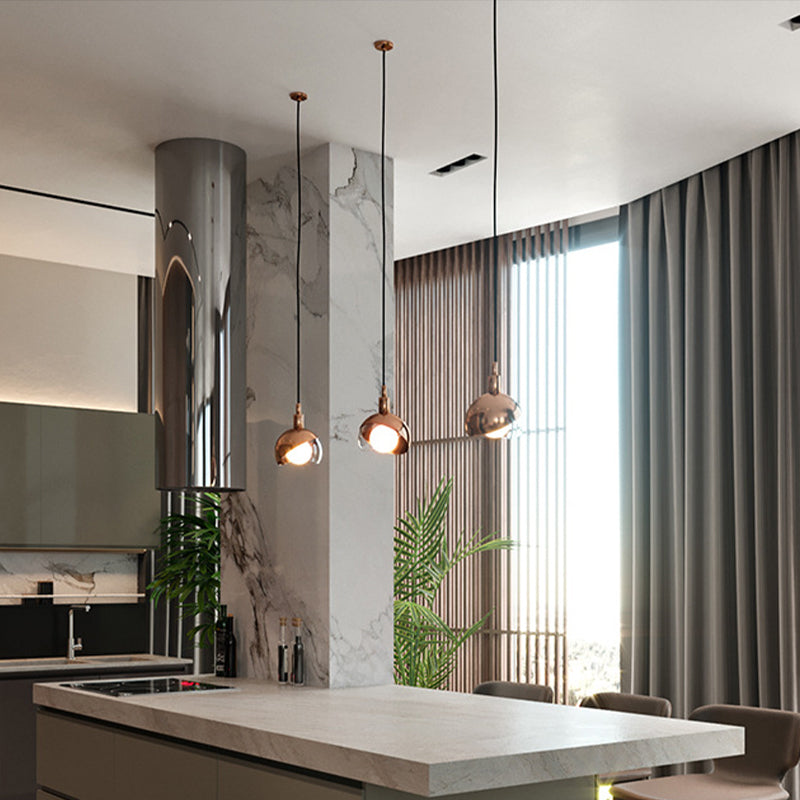 Metal Pendant Lamp - Modern 1-Head Ceiling Light For Dining Room