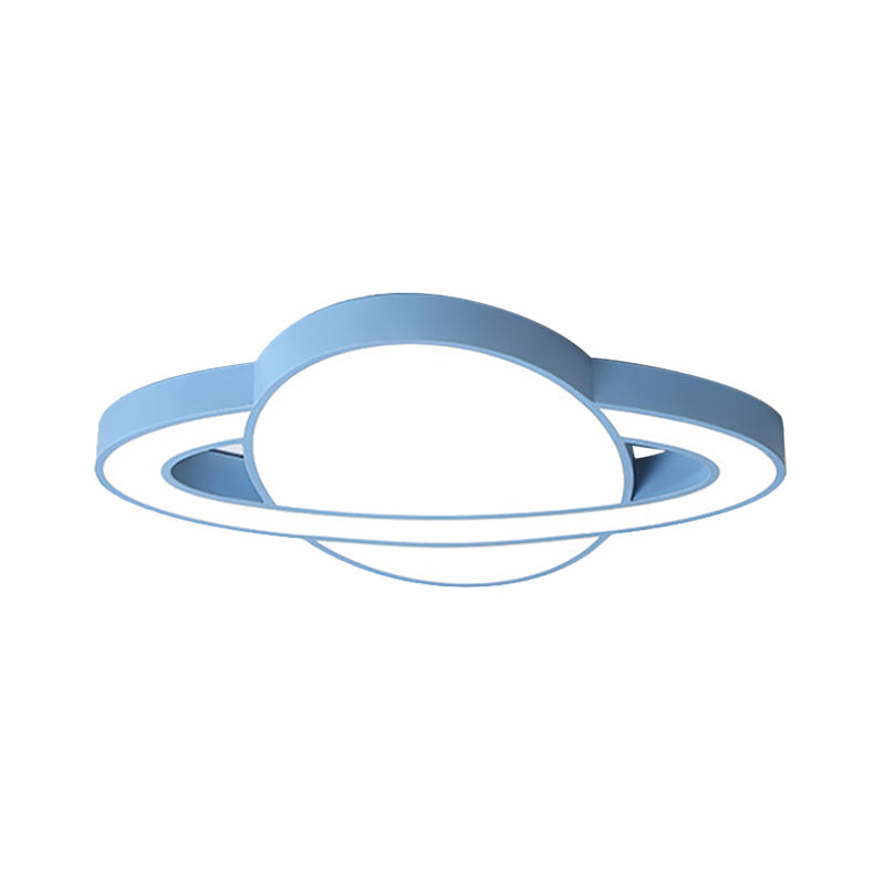 Nordic Style Planet Shaped Led Ceiling Light For Kid’s Bedroom - White/Pink/Yellow/Blue