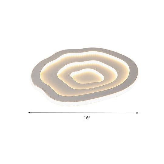 Flower Led Flushmount Ceiling Light - Eye-Caring Acrylic For Living Room