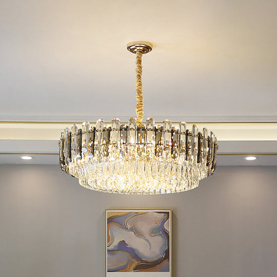 Modern Gold Crystal Chandelier 8/15/19 Bulbs Pendant Light Fixture