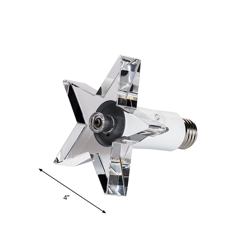 Contemporary Led Star - Shaped Crystal Ceiling Lamp For Hallway