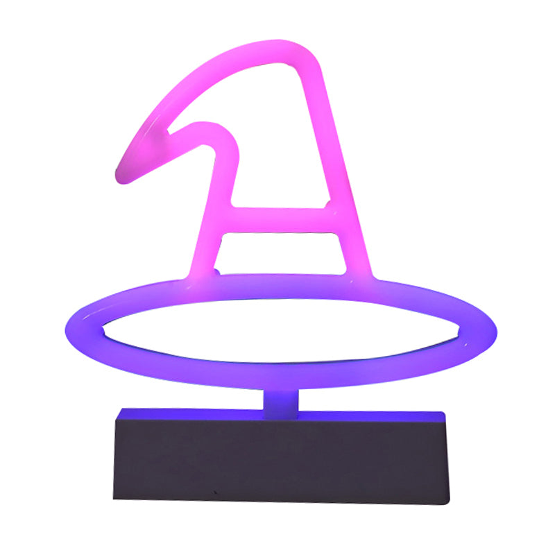 Modern Led Geometrical Nightstand Lamp - White Plastic Bedside Light For Bedroom