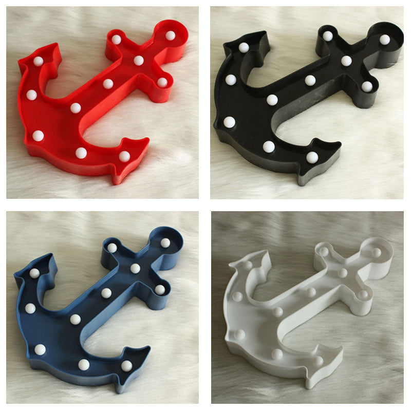 Led Wall Night Lamp For Baby Bedroom - Nordic Style Sailing Element Plastic Nightstand Lighting