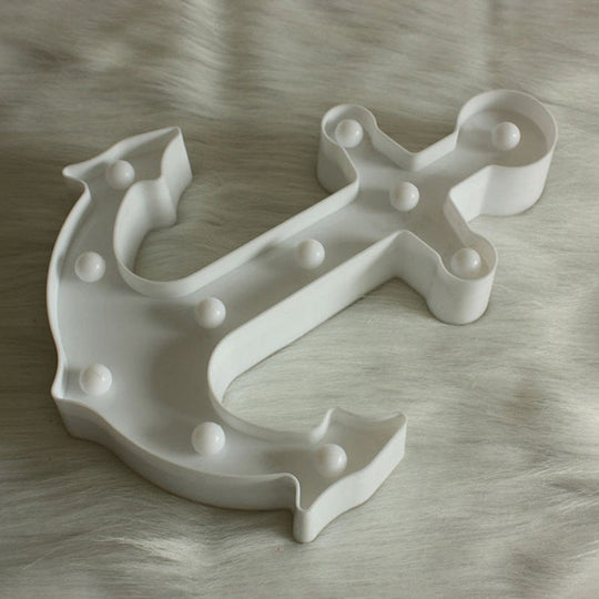 Led Wall Night Lamp For Baby Bedroom - Nordic Style Sailing Element Plastic Nightstand Lighting