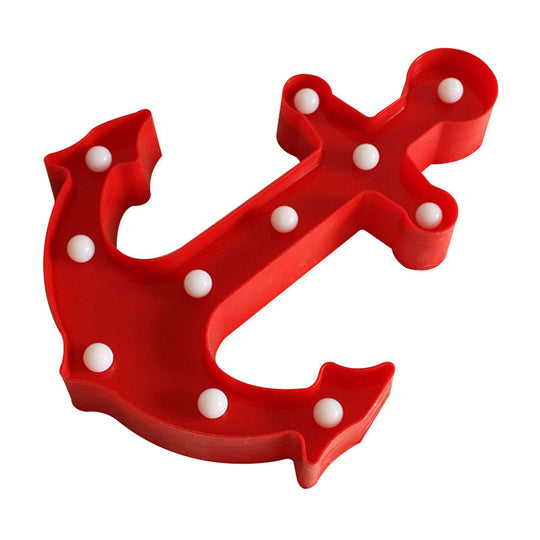 Led Wall Night Lamp For Baby Bedroom - Nordic Style Sailing Element Plastic Nightstand Lighting