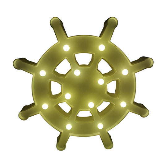 Led Wall Night Lamp For Baby Bedroom - Nordic Style Sailing Element Plastic Nightstand Lighting