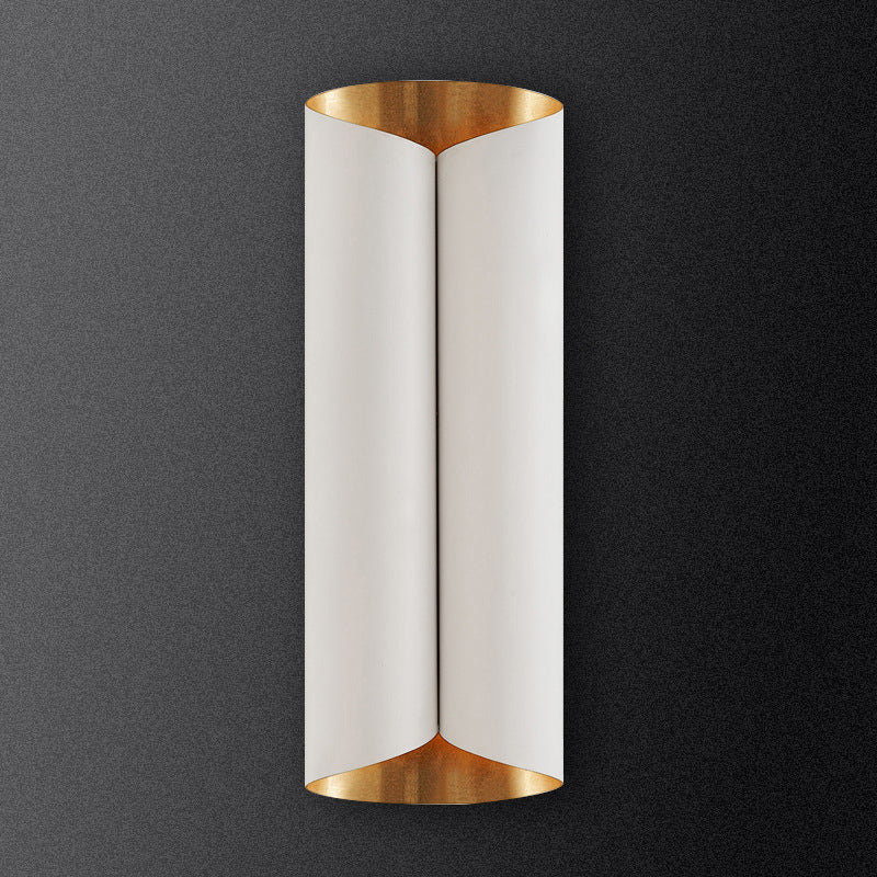 Minimalist Twist Wall Sconce With Metallic 2-Bulb Light Fixture For Porch