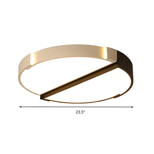 Monochromatic Acrylic Flush Mount Ceiling Light For Dining Room