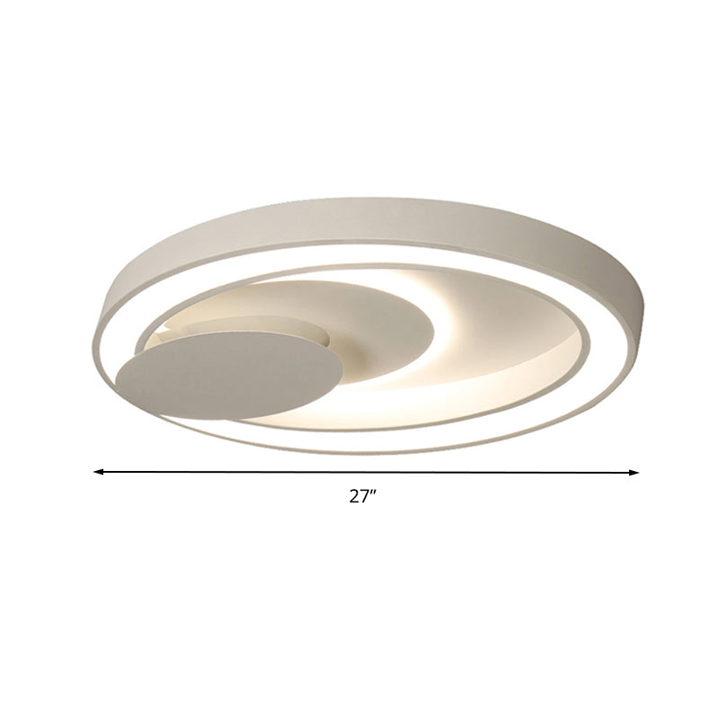 Modern Led Ceiling Mount Light In White For Kid’s Bedroom
