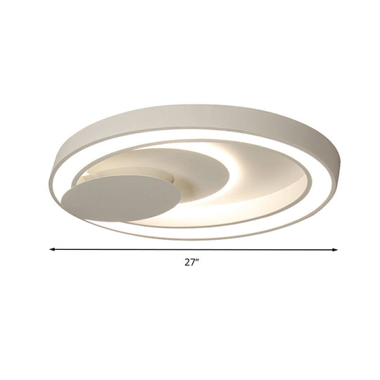 Modern Led Ceiling Mount Light In White For Kid’s Bedroom