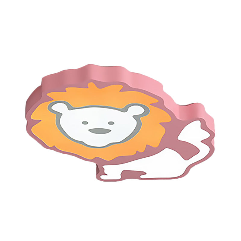 Lion Led Ceiling Lamp For Nursery And Bedroom