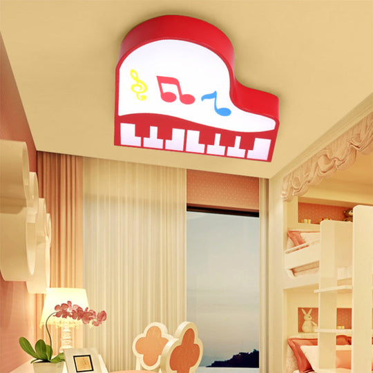 Led Cartoon Ceiling Light In Multiple Colors For Children’s Room - Warm/White Red / Warm