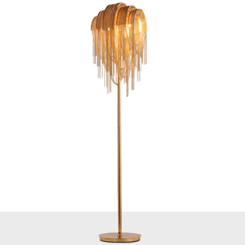 Simplicity Led Floor Light With Aluminum Shade For Reading & Flow Lighting In Living Room