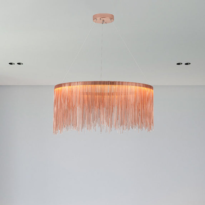 Minimalistic Led Aluminum Chandelier Pendant Light – Perfect For Living Room Ceiling