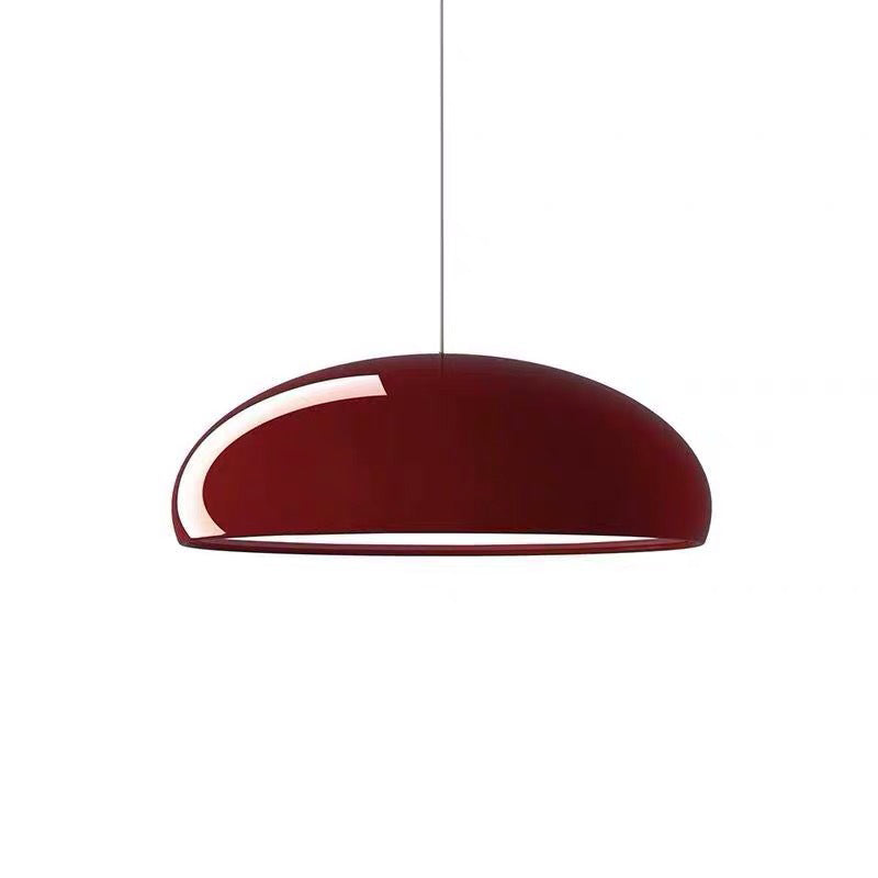 Modern Metal Pendant Light With Bowl Shade For Dining Room
