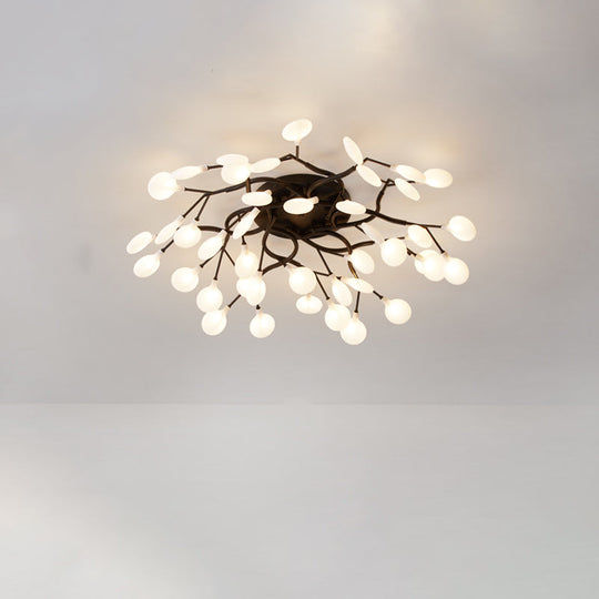 Contemporary Firefly Flush Mount Led Ceiling Light For Living Rooms