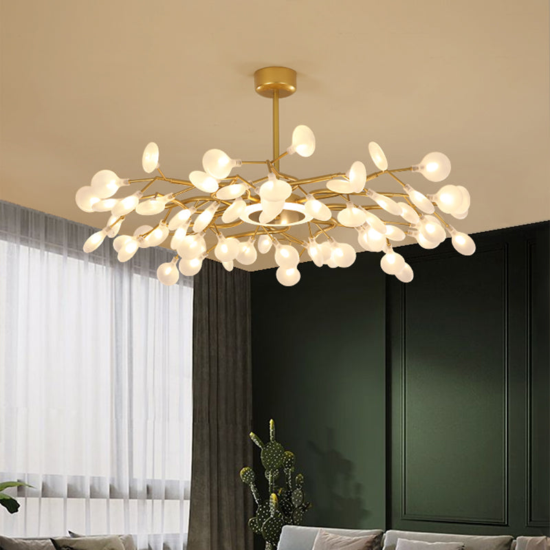 Modern Nordic Gold Firefly Hanging Chandelier - Led Pendant Light Fixture For Living Room 64 /