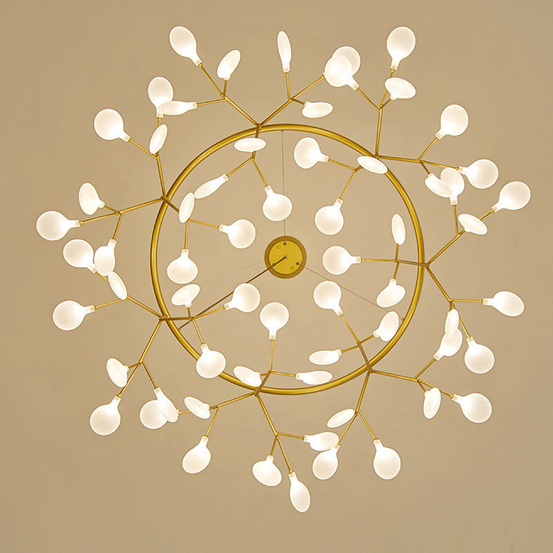Modern Metal Led Dining Room Chandelier - Elegant Hanging Pendant Light