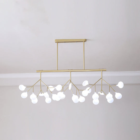 Modern Acrylic Led Pendant Light Fixture With 27 Heads For Living Room