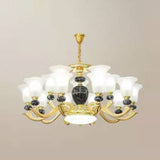 Frosted Glass Hanging Chandelier Light For Living Room Decor