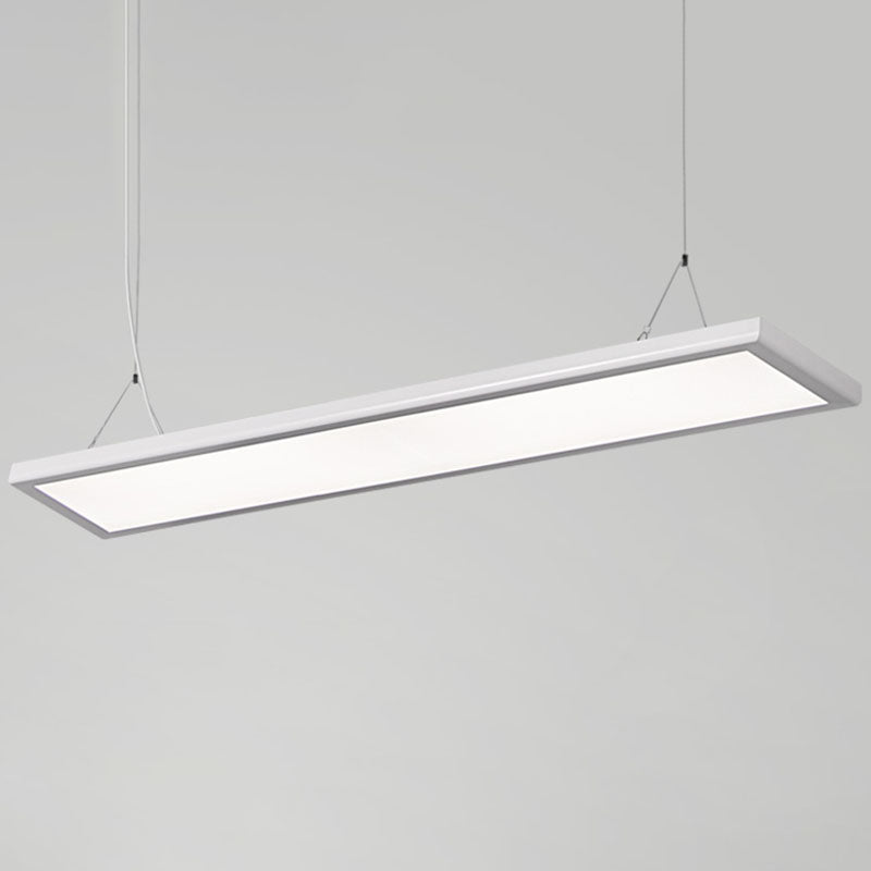 Modern Thin Acrylic Panel Pendant Light Kit With White Led Suspension