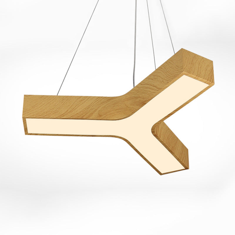 Y-Shape Led Pendant Lamp With Sleek Acrylic Shade - Minimalistic Lighting Fixture