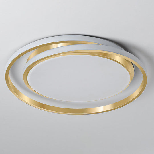 Minimalist Led Circle Flush Ceiling Light Acrylic Bedroom - Ready