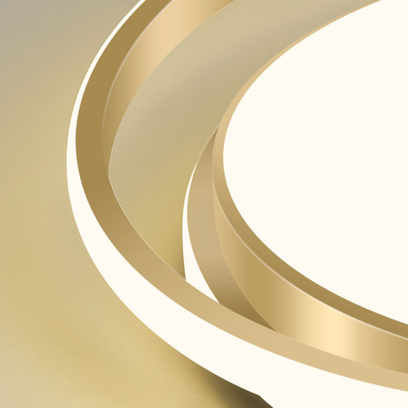 Minimalist Led Circle Flush Ceiling Light Acrylic Bedroom - Ready