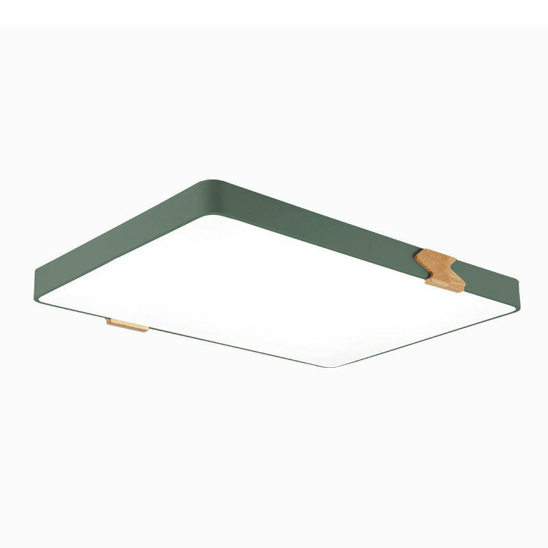 Simple Acrylic Led Ceiling Light - Square Shaped Bedroom Flush Mount