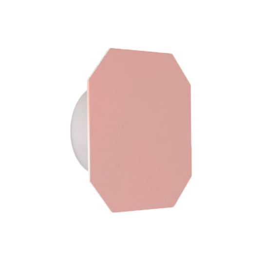 Nordic Macaron Colored Wall Sconce For Stair Foyer In Round Metal Design