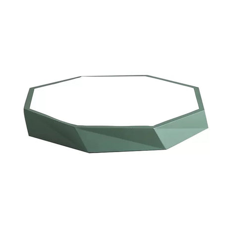Kids Bedroom Led Ceiling Light - Acrylic Octagon Flush Mount With Macaron Candy Colors