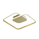 Modern Led Square Flush Ceiling Light In White/Black/Gold For Bedroom Acrylic Design Warm/White