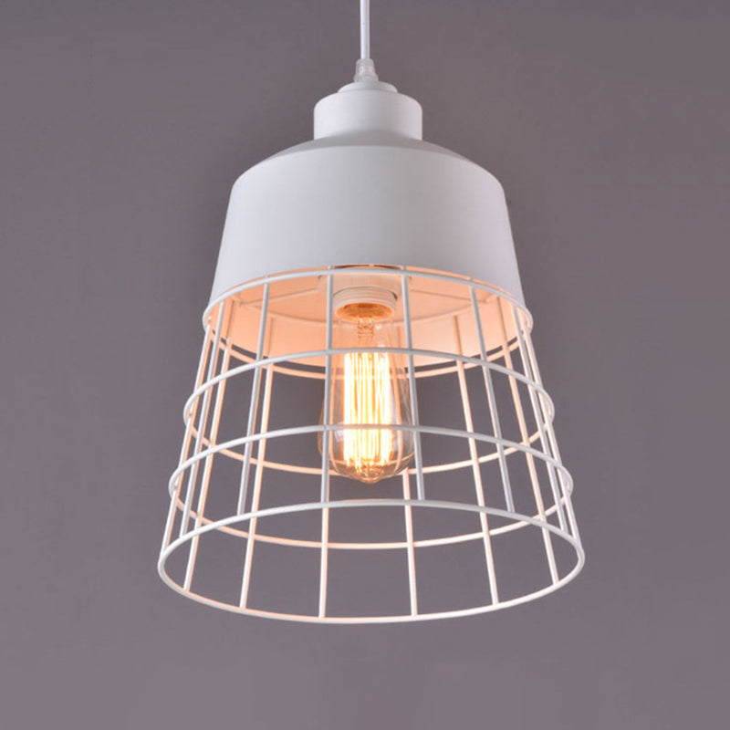 Nordic Style Geometric Metal Pendant Light For Restaurants White / A