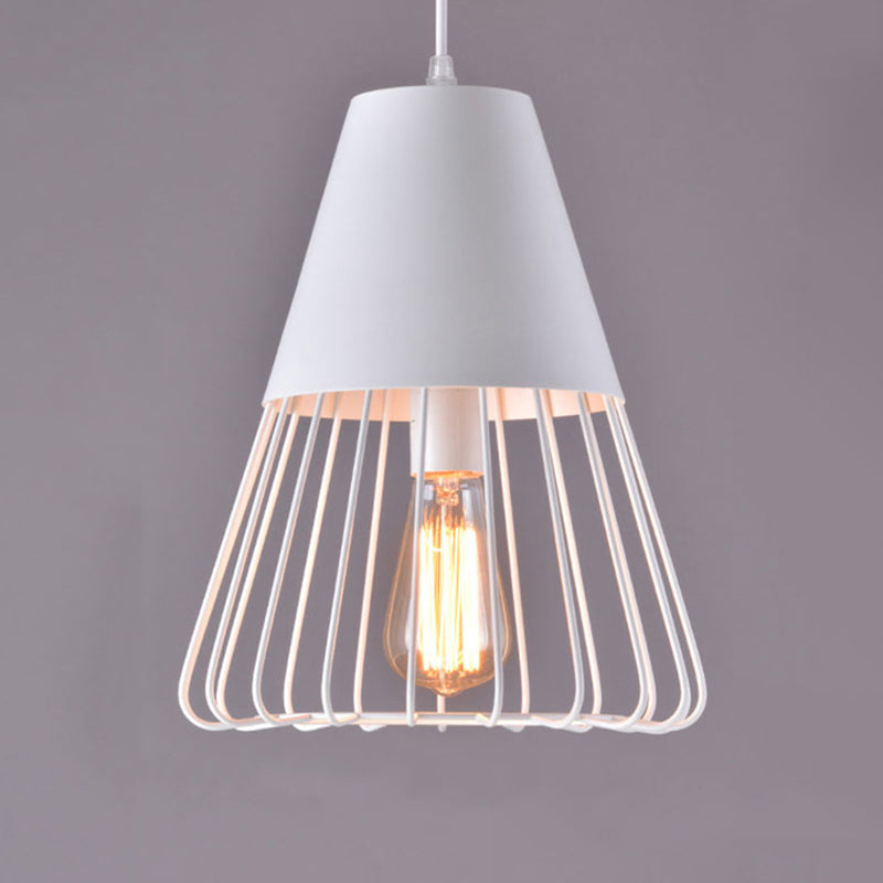 Nordic Style Geometric Metal Pendant Light For Restaurants White / B