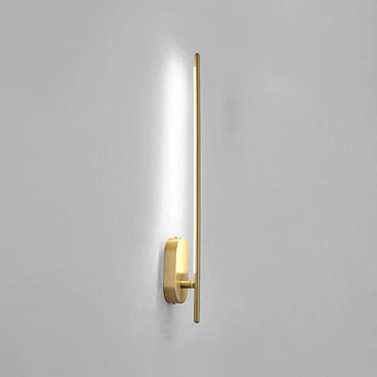 Contemporary Gold Led Wall Mounted Sconce Lamp For Living Room