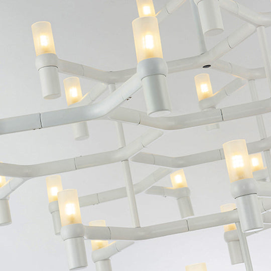 Nordic Metal Multi-Layer Chandelier Lamp - Elegant Led Hanging Light For Living Room