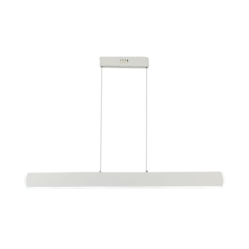 Sleek Acrylic White Led Pendant Light For Dining Room – 31.5’/39’ Wide