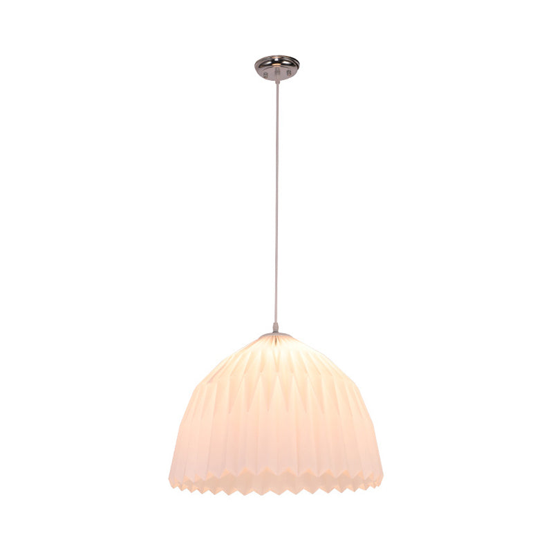 White Minimalist Acrylic Pendant Light - Perfect For Dining Room