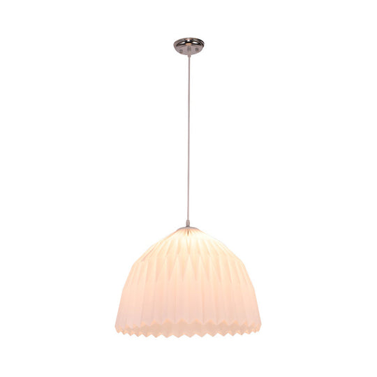 White Minimalist Acrylic Pendant Light - Perfect For Dining Room