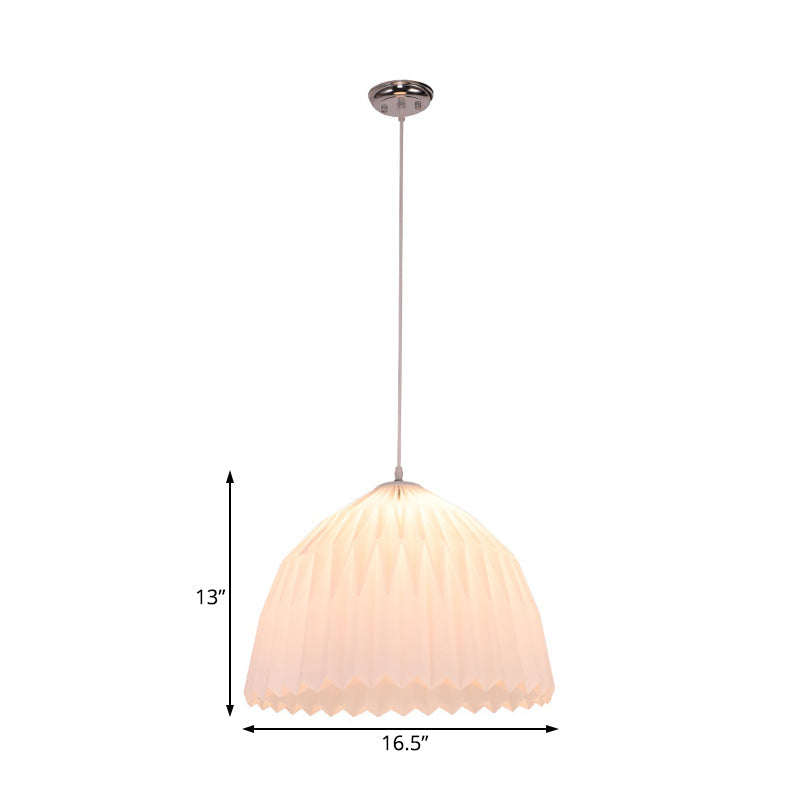 White Minimalist Acrylic Pendant Light - Perfect For Dining Room