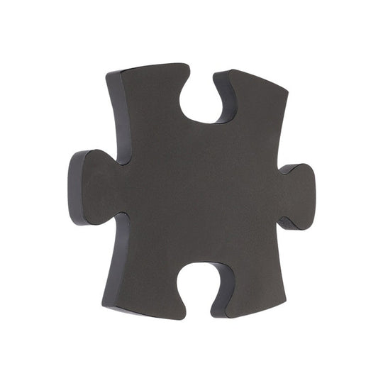 Modern Acrylic Led Wall Sconce - Black/White Jigsaw Design Warm/White Light Living Room