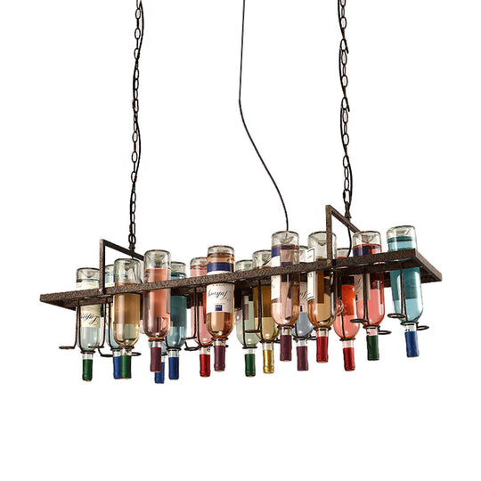 Rustic Metal Pendant Lighting Kit - Industrial Style Hang Lights For Dining Room 1/2/3 Light