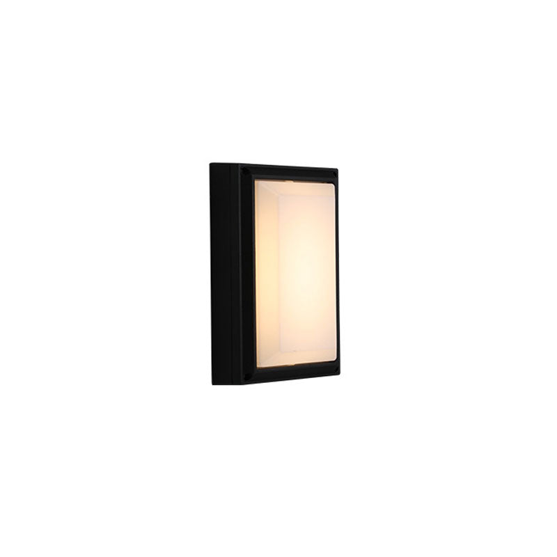 Minimalistic Acrylic Wall Sconce Lamp With Geometric Shade And Led Lighting In Black / Small J
