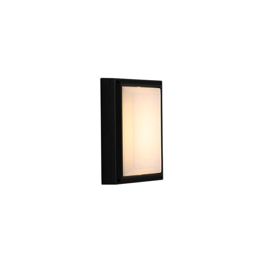 Minimalistic Acrylic Wall Sconce Lamp With Geometric Shade And Led Lighting In Black / Small J