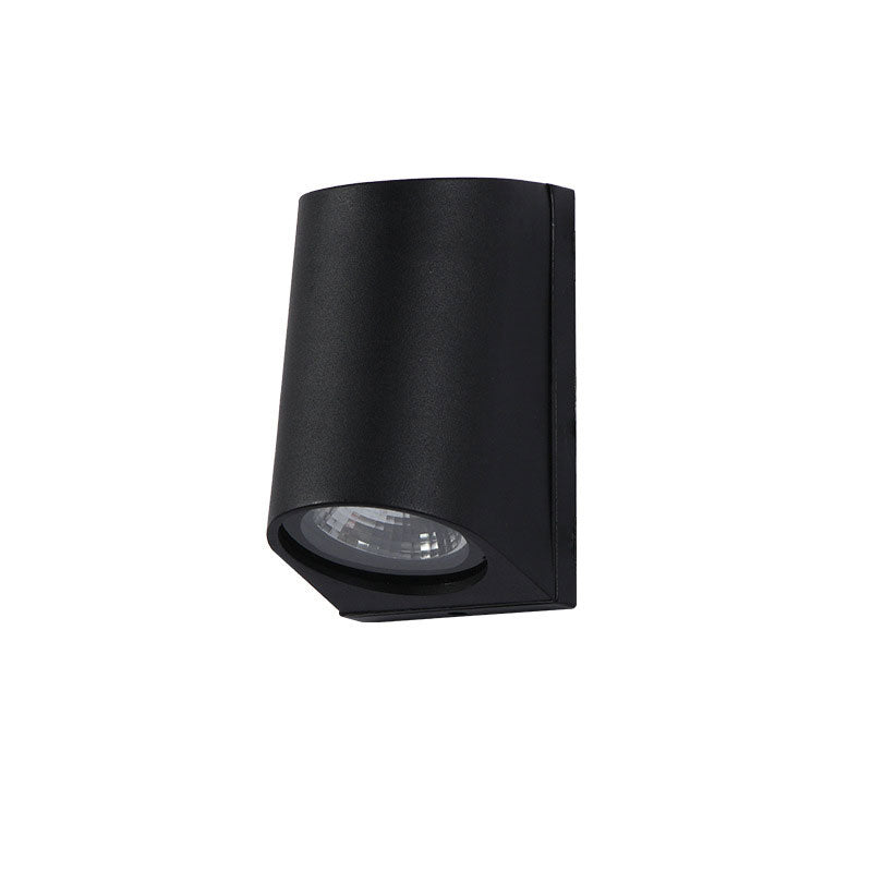 Modern Black Metal Pipe Led Wall Sconce For Courtyard Lighting