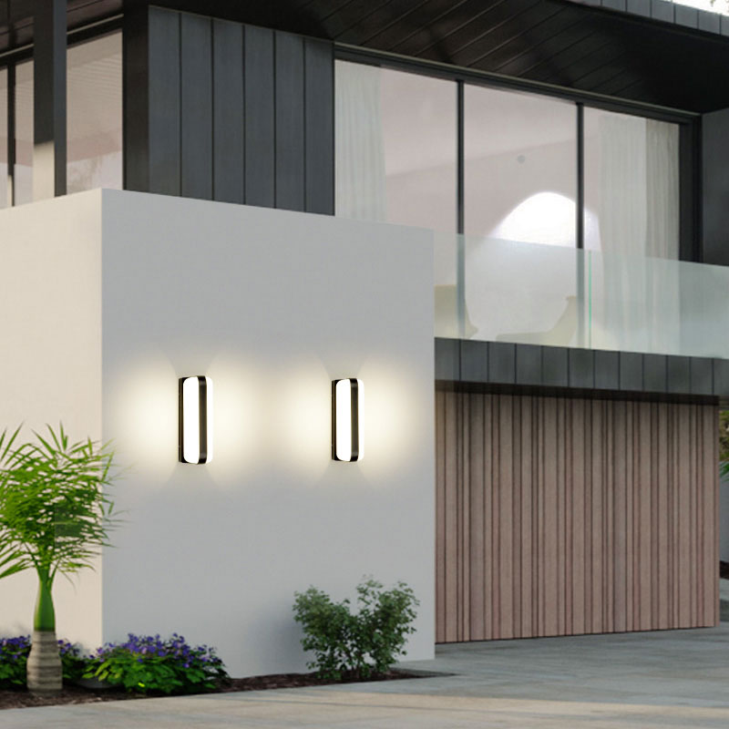 Minimalist Metallic Black Led Wall Sconce For Balcony Lighting Textured / Small B