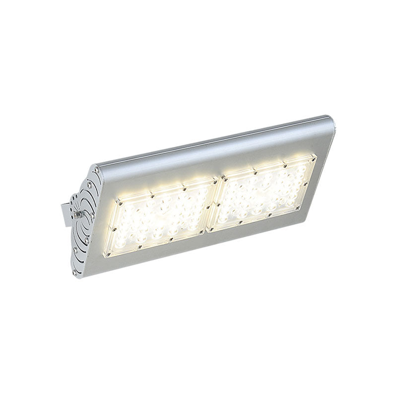 Simplicity Aluminum Led Spotlight Wall Sconce In Silver For Courtyard Lighting