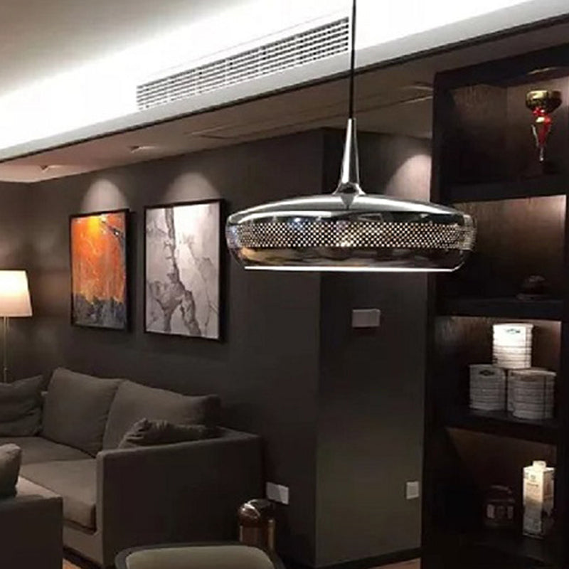 Modern Led Pendant Light: Stylish Round Design For Dining Room Suspended Lighting