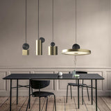 Simplicity Gold Geometric Led Ceiling Light For Dining Room
